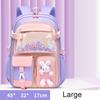 Grundschulrucksack 1.-5. Klasse Niedliche bunte Schultasche für Mädchen Wasserdicht Große Kapazität Cartoon-Hase Mochila Escolar