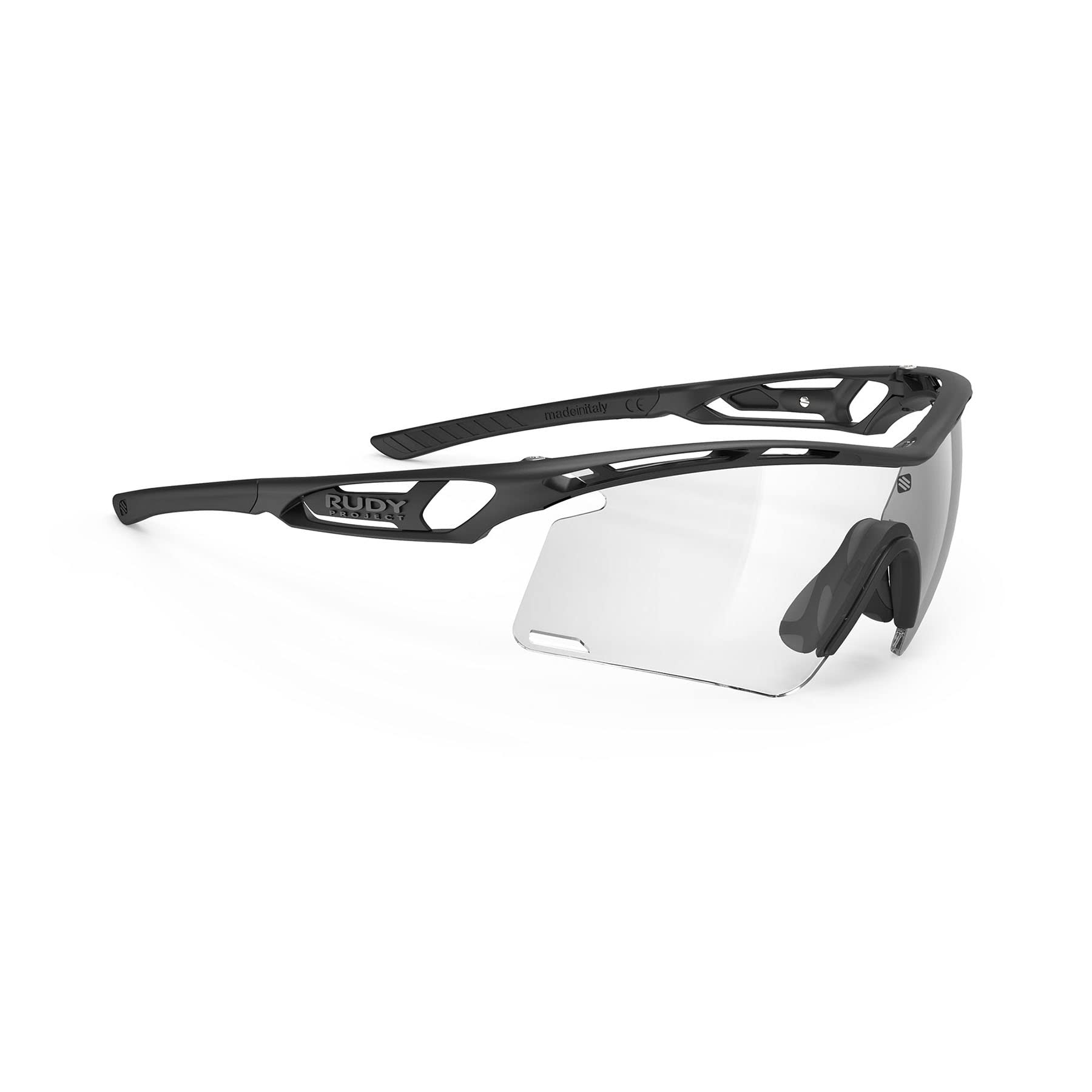 

RUDYPROJECT TRALYX Sports Black Impact X2 Laser + Sunglasses, Medium, Photochromic, Black, SP767806-0001