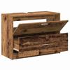 Bathroom Cabinet with Door Rustic Wood Look 78 X 37 X 59 Cm Engineered Wood