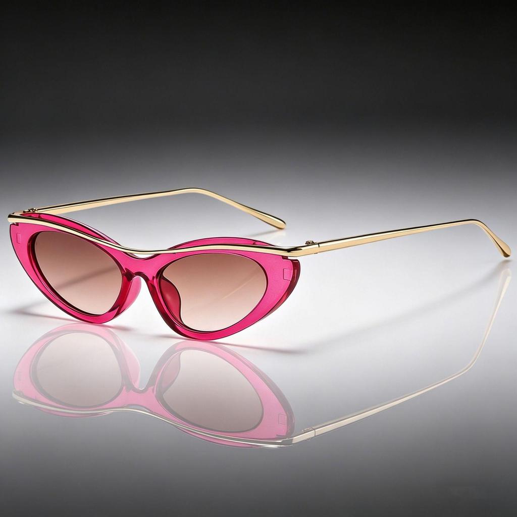 Occhiali da Sole Trendy da Donna Cat Eye - Stile INS 89286: Occhiali da Sole alla Moda per la Protezione Solare
