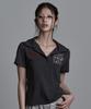 Aejeuyua Basic Hotfix Collared T-Shirt Charcoal