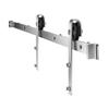 5FT Sliding Barn Door Hardware Kit for Single Sliding Barn Door Silver