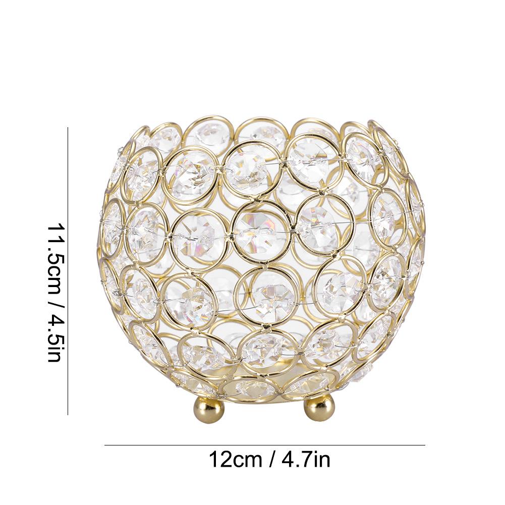 Tea Light Candle Holder Hollow Crystal Design Stylish Candle Holders for Table Centerpieces Wedding Home Decoration