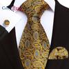 Cozy Up Three-piece Set Paisley Fashion Business Men's Tie Includes Tie Cufflinks Handkerchief