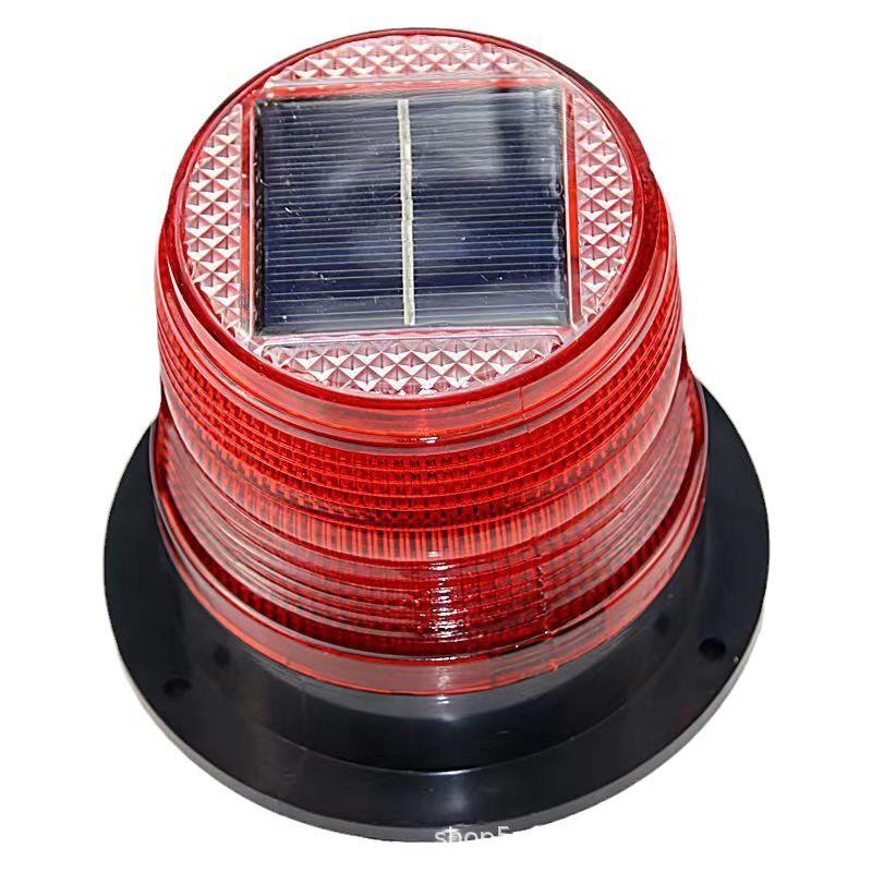 Solar LED Magnetic Traffic Warning Light for Construction and Engineering Vehicles