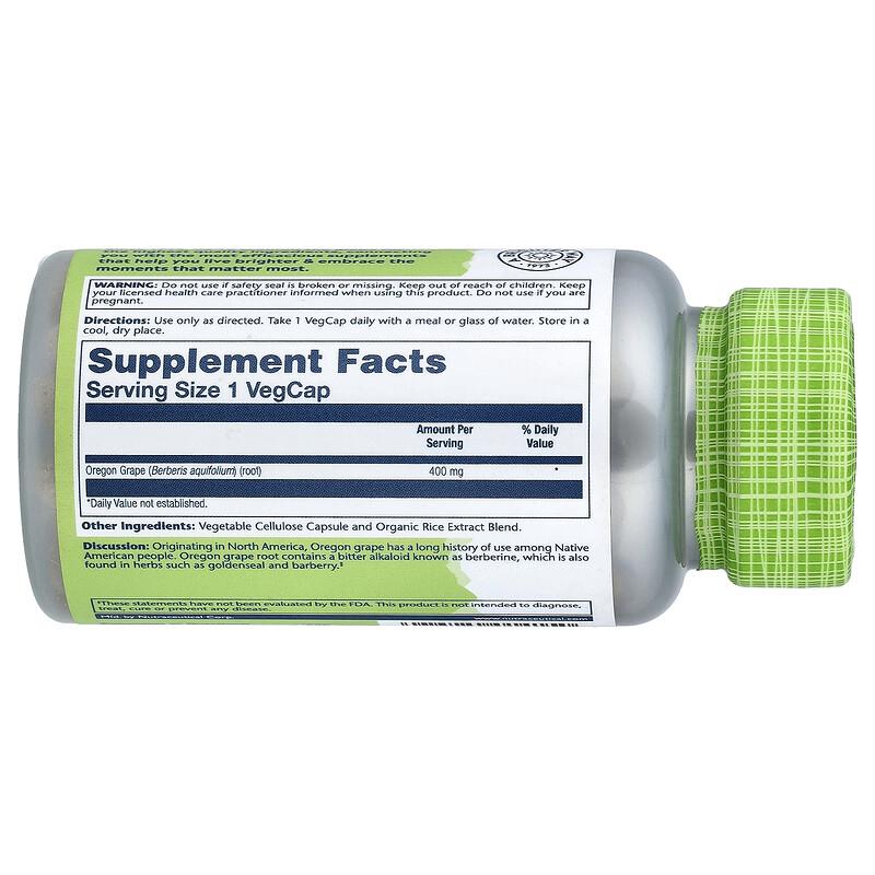 True Herbs, Oregon Grape, 400 mg, 100 VegCaps