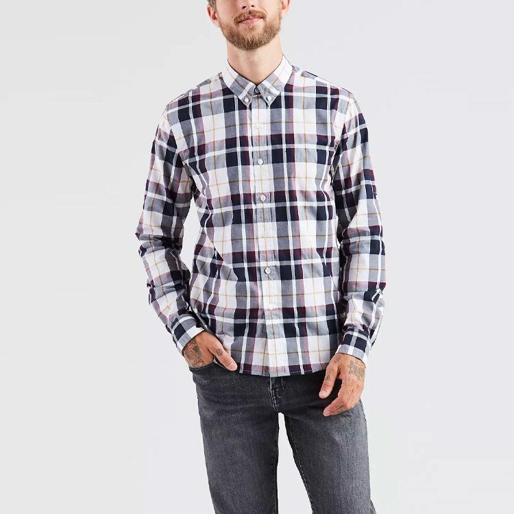 Levis Plaid Long Sleeve Shirt Men shirts Multi-color 35616-0014