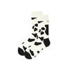 Classic Black And White Cow Pattern Women'S Socks Cute Student Harajuku Versatile Trend Skateboard Mid-Tube Cotton Socks