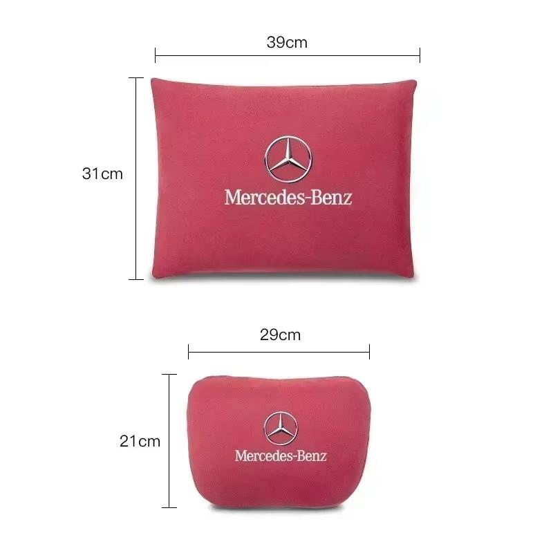 High Quality Car Headrest Neck Support Seat Soft Lumbar Pillow For Mercedes Benz AMG W204 W205 W203 W211 W212 W213 W201 W210 OU2