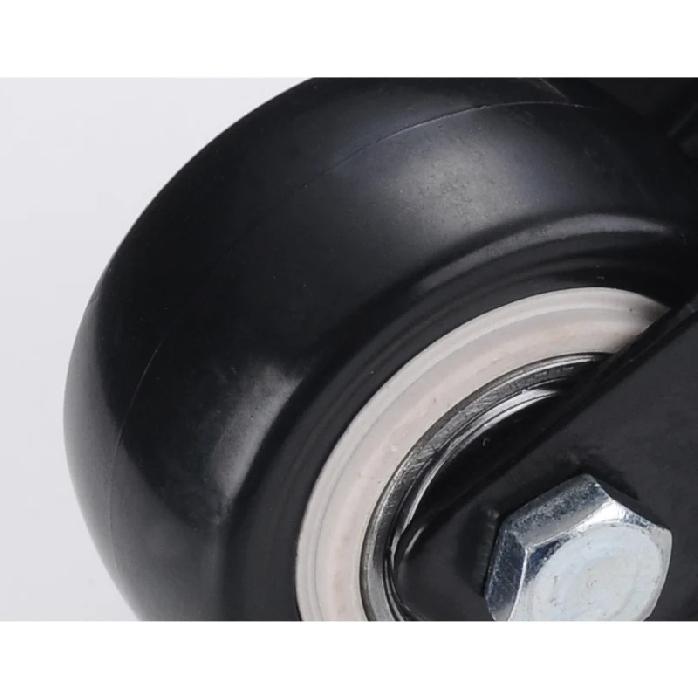 4pcs Heavy Duty Furniture Caster Wheels 180kg Load 1.5 Inch M8 Screw 40mm Chair Sofa Swivel Castors with Trolley Brake Rubber