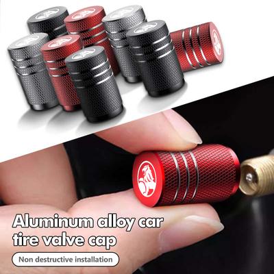 4PCS Car Tire Valve Stems Cap Aluminum Wheel Air Valve Cap For Holden Captiva Commodor VZ VE Colorado Caprice VT VX VU
