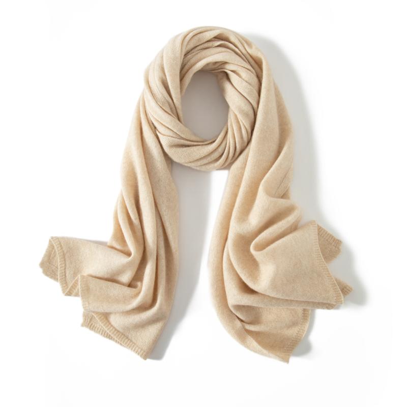 MERRILAMB High Quality Unisex 100% Cashmere Scarf Winter Fashion Plain Solid Warm Cashmere Shawl Wrap Long Scarves for Women Men