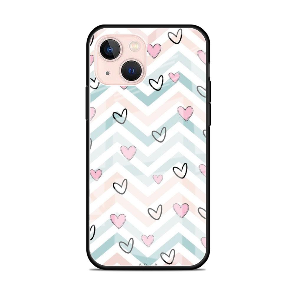 Glass Case For Apple iPhone 14 13 Pro 11 12 7 8 Plus SE 2022 XR X XS Max 6 6S Tempered Phone Cover LOVE Heart