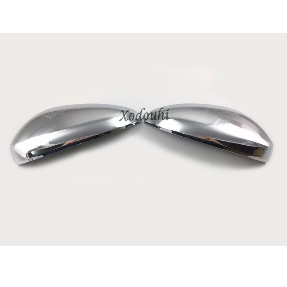 Car Rear View Mirror Cover Side Wing Eyebrow Frame Covers Cap Trim Hood For Peugeot 3008 GT 3008GT 4008 2016 2017 2018