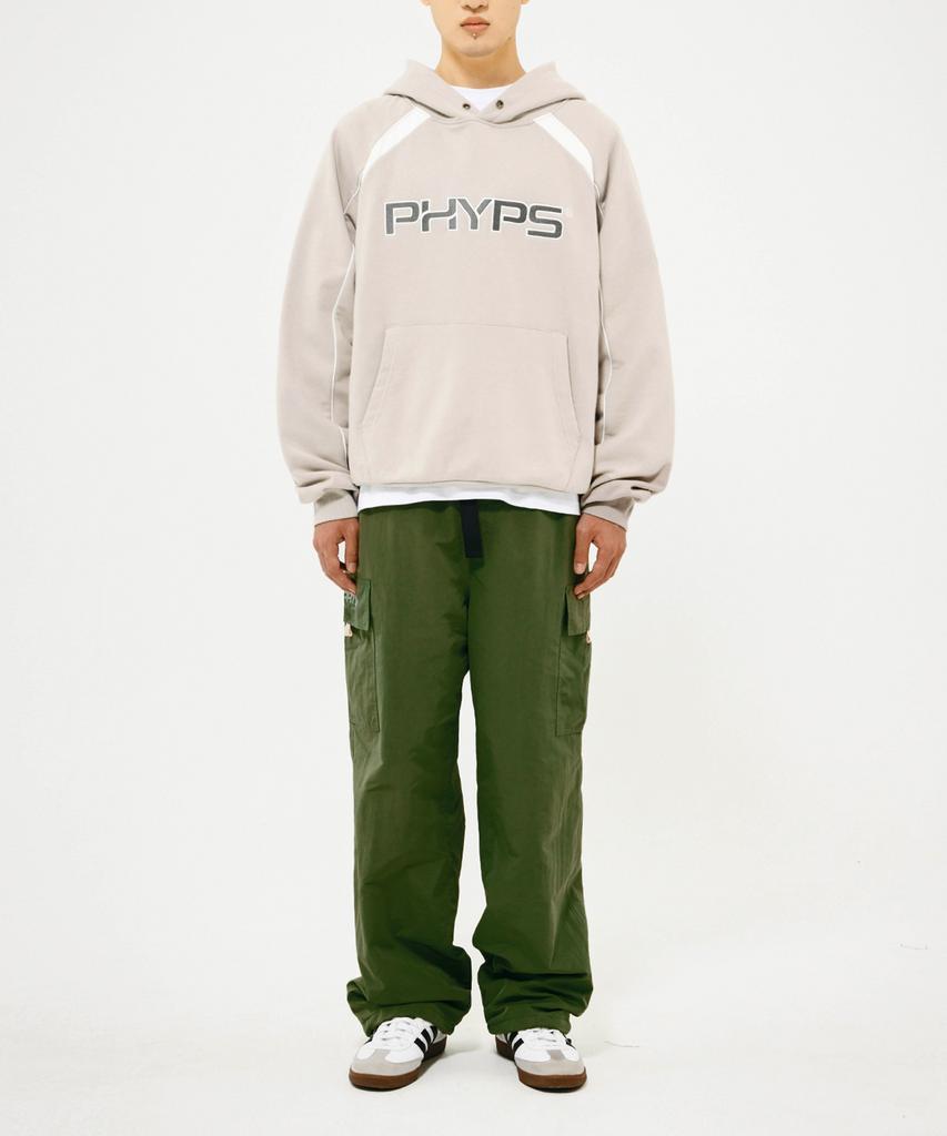 PHYSICAL DEPARTMENT Buckle Belt Cargo Pants Light Grey
