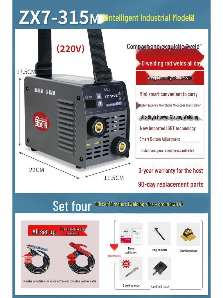 Gold Dual Voltage Mini Portable Welder for Home and Industrial Use