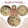 Music Note Wall Clock for Lovers Bedroom Housewarming