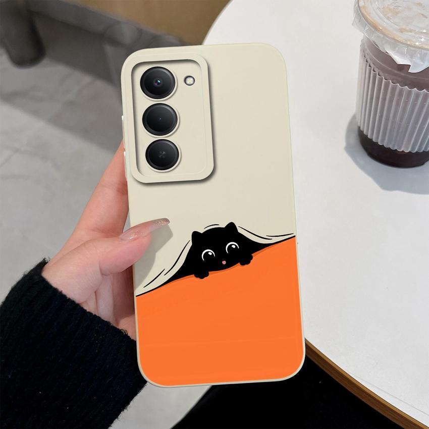 Premium Protective Case For Redmi 15 10 11 15C 12C 10C Note 14 Pro Plus 14S Beautiful Brown Leaf Patterns Liquid Silicone Phone Cover For Redmi Casing