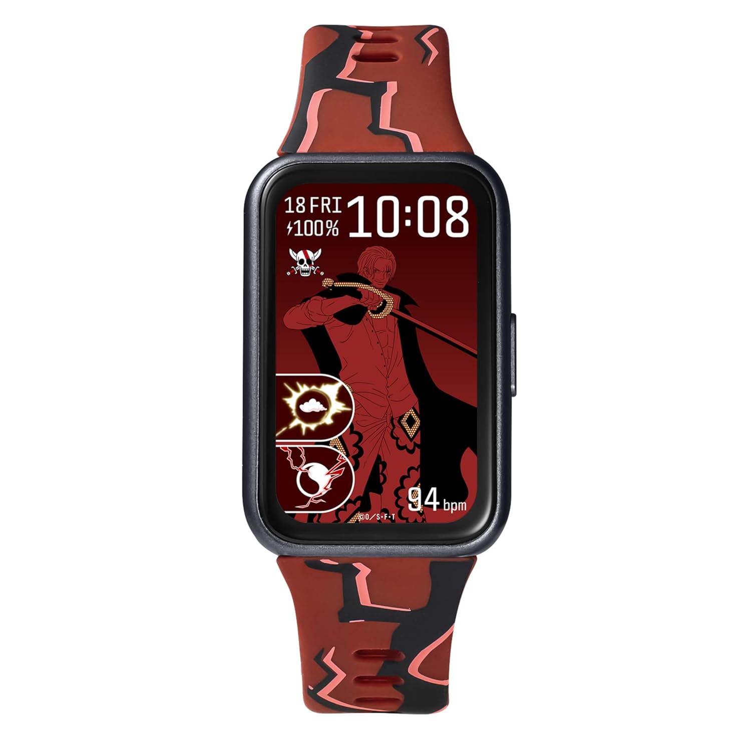 GARRACK Collaboration Watch One Piece Shanks Model Quartz 5 Atmospheres AMOLED Red HUC-OP-BD11-S Unisex Genuine Product