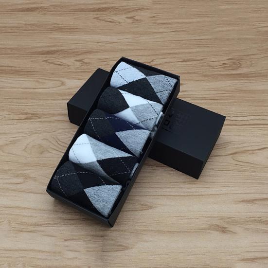 3/5 Perechi Bărbați Primăvară Toamnă Tub Mediu Bumbac Respirabil Șosete Sport Business