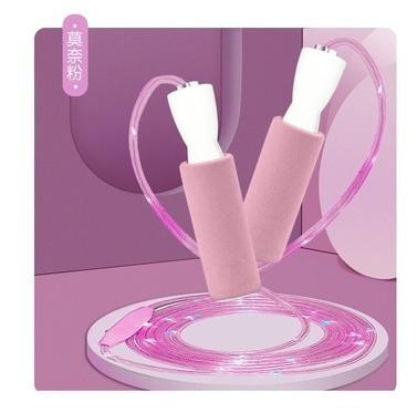 Corde à sauter lumineuse Corde à sauter légère spéciale pour enfants rose