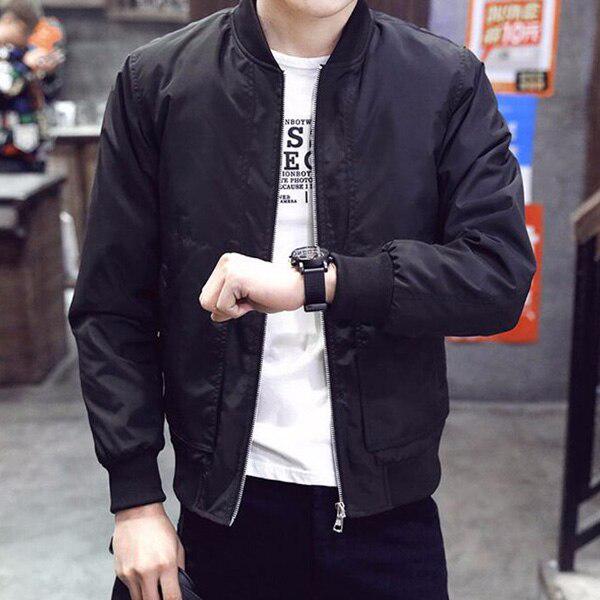 Arrival Spring Autumn Men Jackets Solid Fashion Coats Male Casual Slim Stand Collar Bomber