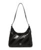 Off-White Stripe Hobo Bag (Black)
