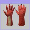 Gruselige Beriael Latexmaske und Handschuhe Set für Halloween-Kostümpartys und Events