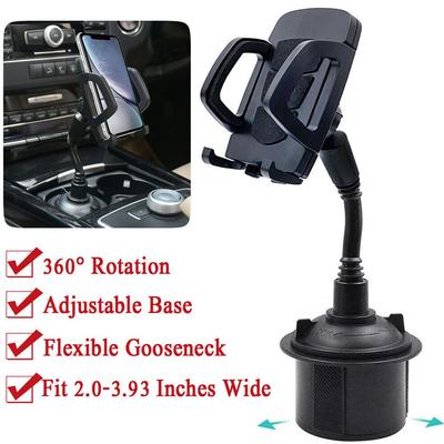 Hot Sale Gooseneck Cup Cradle Bracket Cell Phone Holder 360° Adjustable Car Mount For Mobile Phone