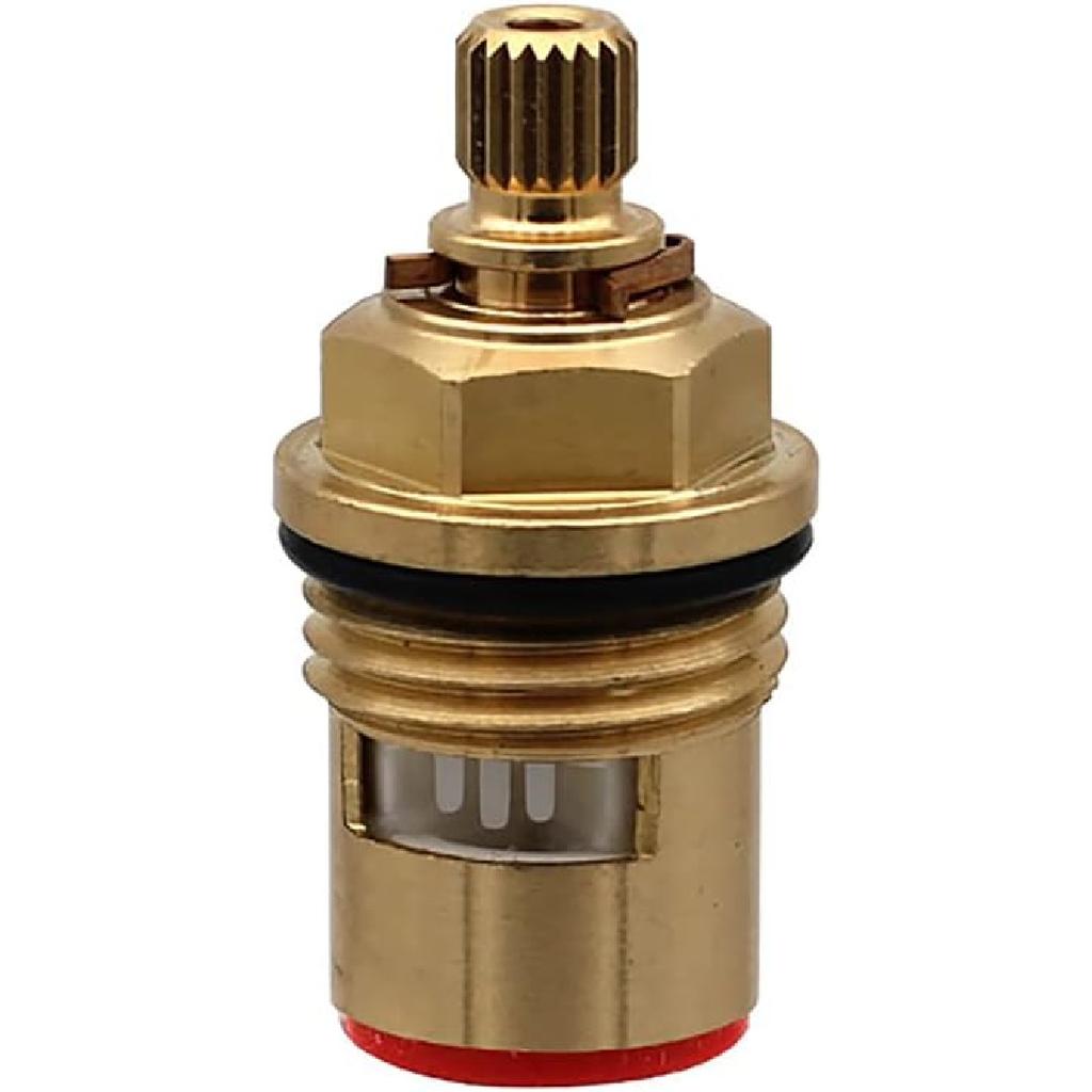 Mix Tap Inner Cartridge Replacement, Spare Valves, Tap Valves, Brass Ceramic Disc Cartridges Insert Faucet Valve Quarter Turn 1/2" Ceramic Tap Valves