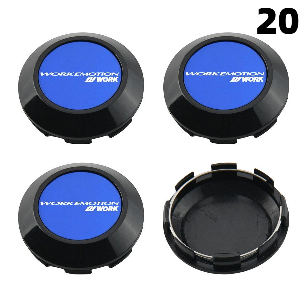 4PCS OD 76MM / ID 72MM Cap For Rims WORK EMOTION EQUIP MEISTER VS Emblem Wheel Center Cap Sport Car Logo Wheel Cover Hub Caps