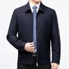 2026 Spring/Autumn Plaid Lapel Jacket for Middle-aged and Elderly Men - Executive & Casual Dad's Coat