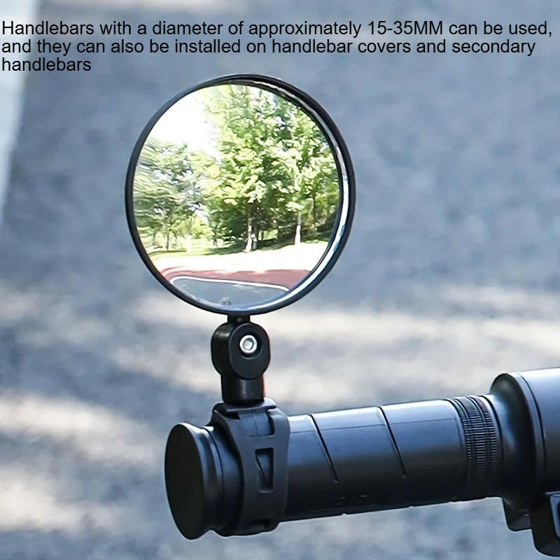 

Motorcycle Rearview Mirror, Bicycle Scooter Rearview Mirror, Universal Bicycle Mountain Bike Ultra-Wide-Angle Reflector