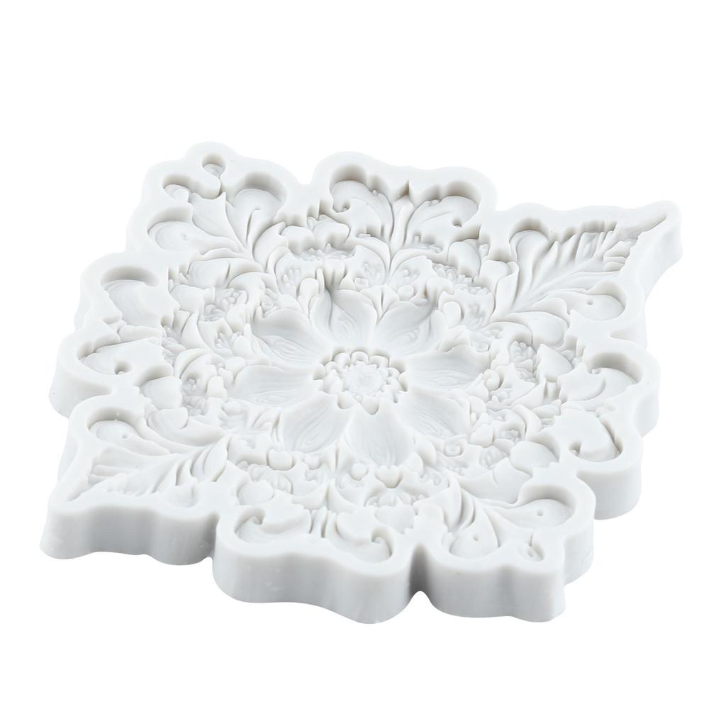 Baroque Silicone Molds Curlicues Scroll Border Lace Fondant Mold Cake Decorating Tools Cupcake Topper Chocolate Candy Craft Gum Paste Polymer Clay