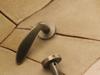 Antique Bronze Magnetic Silent Bedroom Door Lock with Retro Wood Handle