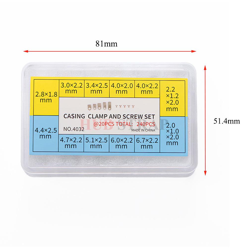 Uhrwerksteile Verbindungsplatten zur Fixierung des Uhrwerks im Gehäuse Schrauben zur Fixierung des Uhrwerks und des Uhrengehäuses