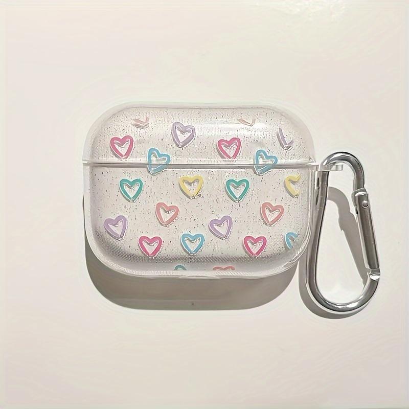 Cute Love Transparent Earphone Protective Cover for AirPods Pro2/Pro3/Pro Anti Drop Earphone Cover for AirPods 4/3/1/2Anti Shock