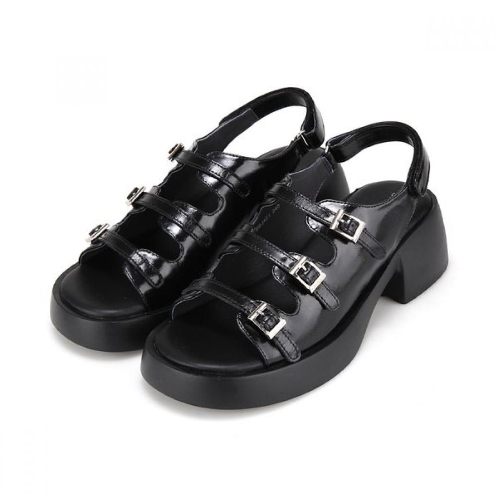 Barbara Lightweight Chunky Molded Sandals 6cm 2colors Bbj421 225/01.black