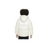 Nike Down Jacket Twinkle Solid Color Hooded Zipper Casual Kids Jackets Off-White FZ3438-133