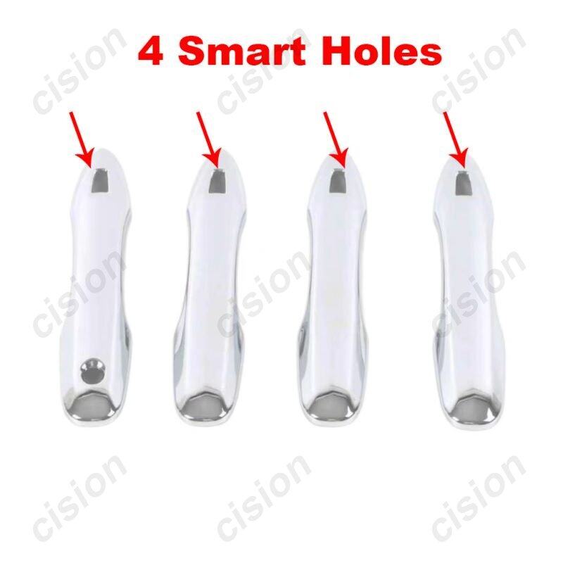 Carbon Fiber Chrome Car Door Handle Bowl Cup Protective Cover Trim Cap Sticker Protector For Toyota Corolla Altis E210 -