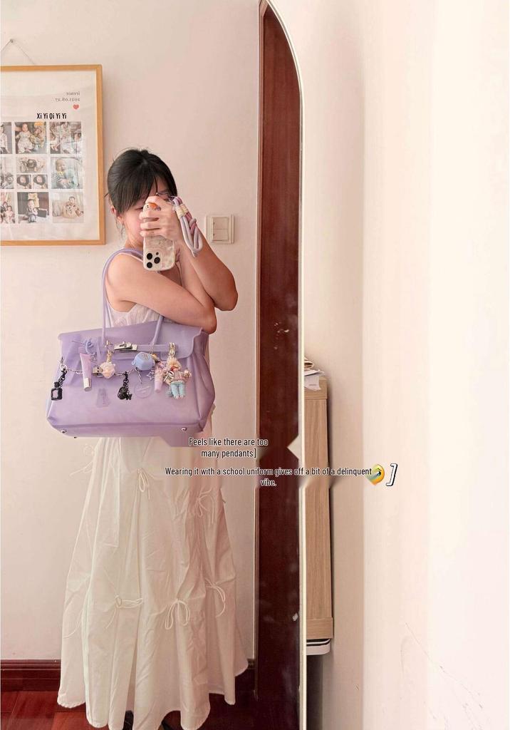 Cross-border Jelly Birkin Style Tote: Explosive Jelly Bag Single Shoulder Handbag