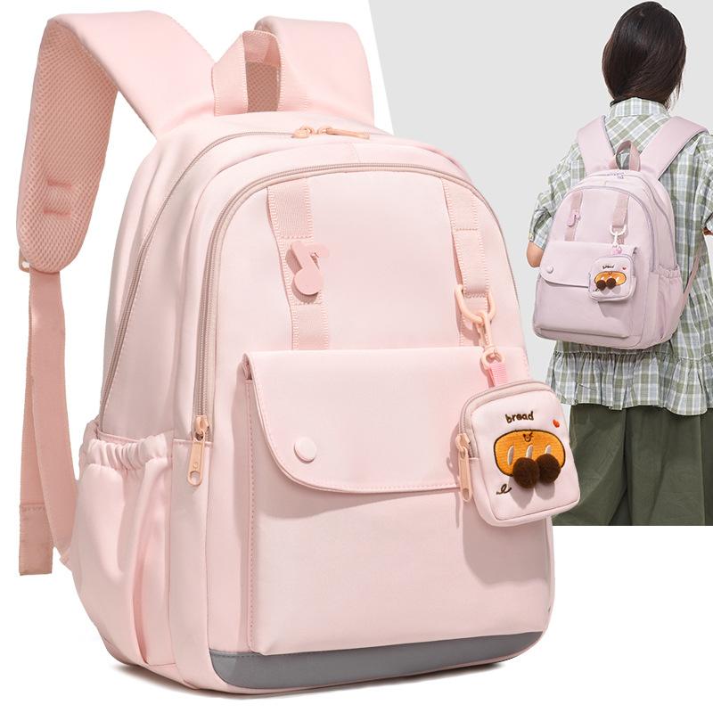 Schoolbag new casual schoolbag junior high school student high school student light commuter backpack women's high value large capacity outdoor