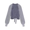 Fashion Style Autumn New Arrival Women's Clothing Stylish Open Back Design Round Neck Knitting Tops 5802118 400