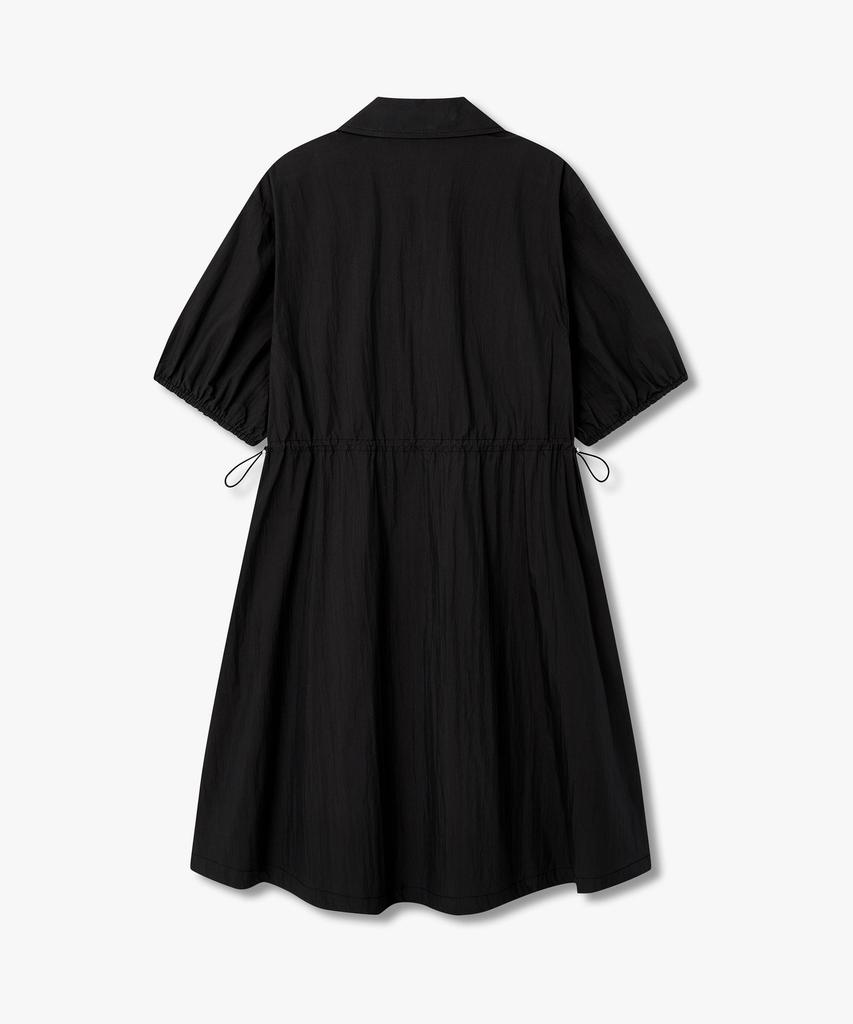 Bobeu Front Zippered Half Dress_Black 7156237004