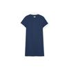 New MLB Short Sleeved Dresses Women's Marine Blue 3FOPV0143-43NYS