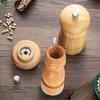 Wood Pepper Grinder Pepper Mill,Adjustable Coarseness 6/8/10 Inch Wooden Peppermill, Ceramic Grinding Mechanism Salt Mill