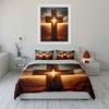 Wooden Cross with Sunlight. Bedding Sets Duvet Cover Sets Duvet Covers Pillowcases(1*Duvet Cover 2*Pillowcases Without Duvet Insert)