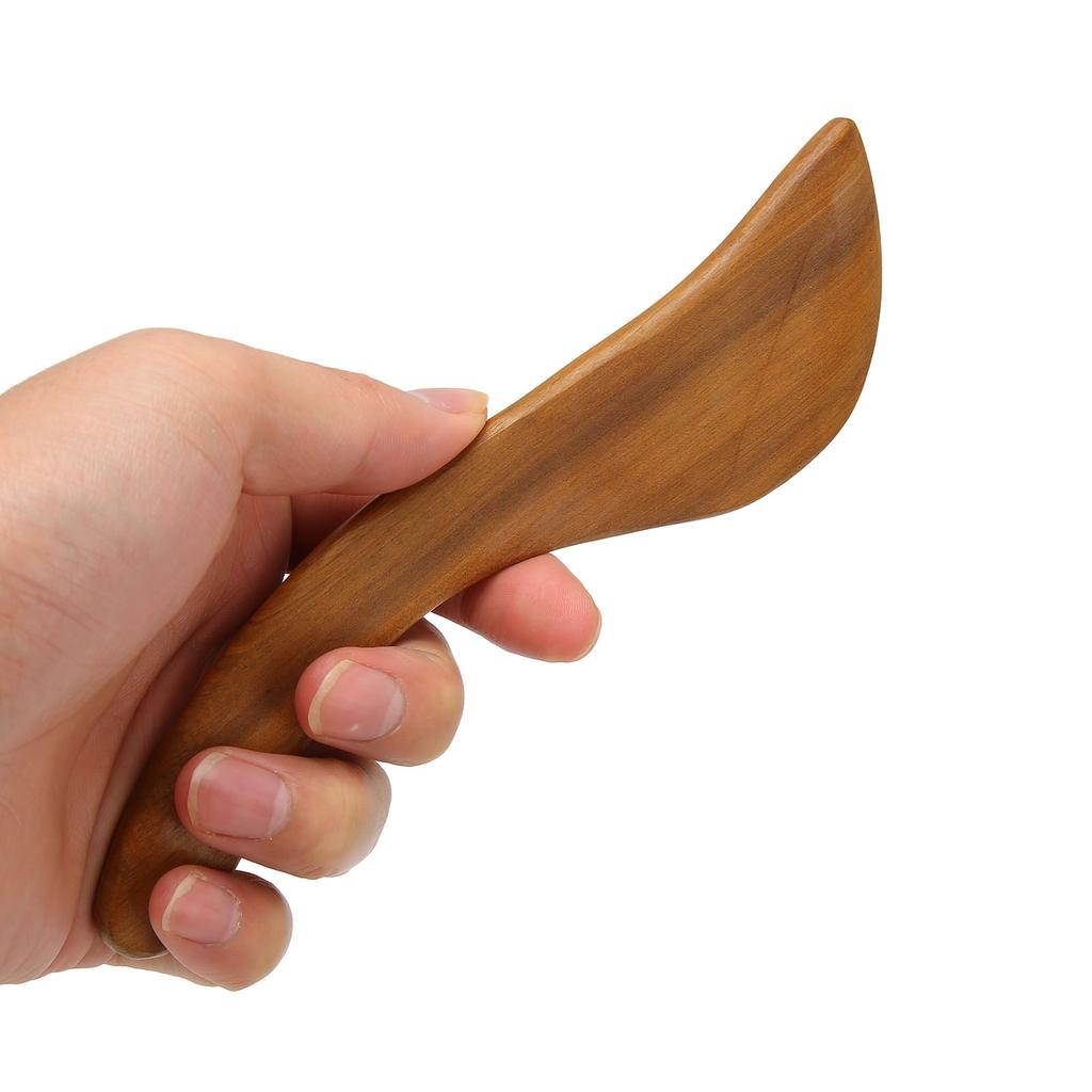 Wooden Scraping Board Fitted S Shape Relaxing Muscles Ergonomic Handle Fragrant Wood Portable Guasha Tool for Home