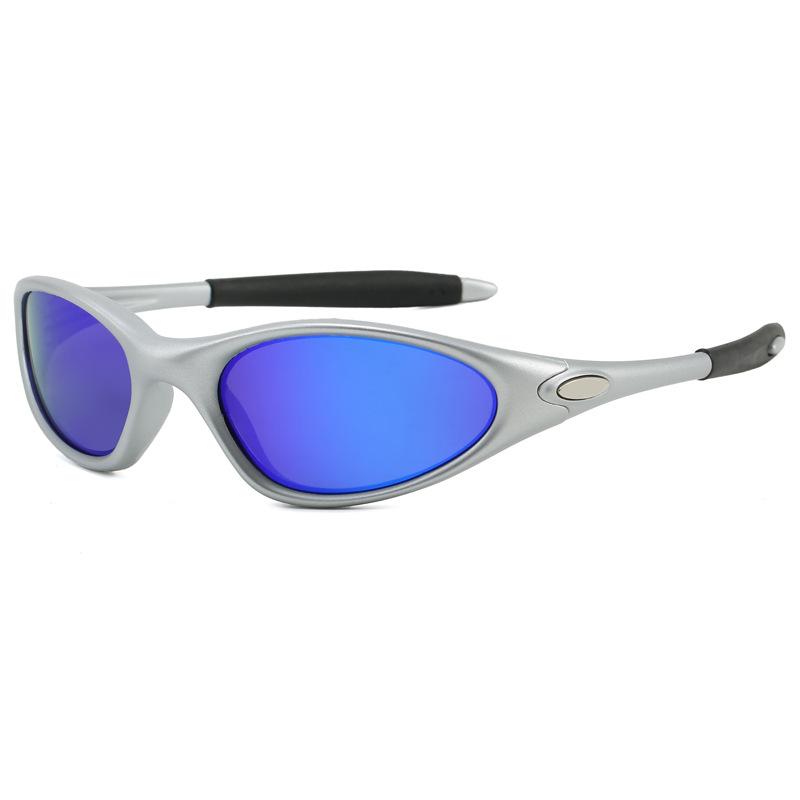 European and American sunglasses for men and women TR Retro Oval Frame Outdoor Cycling and Driving Sunglasses minute