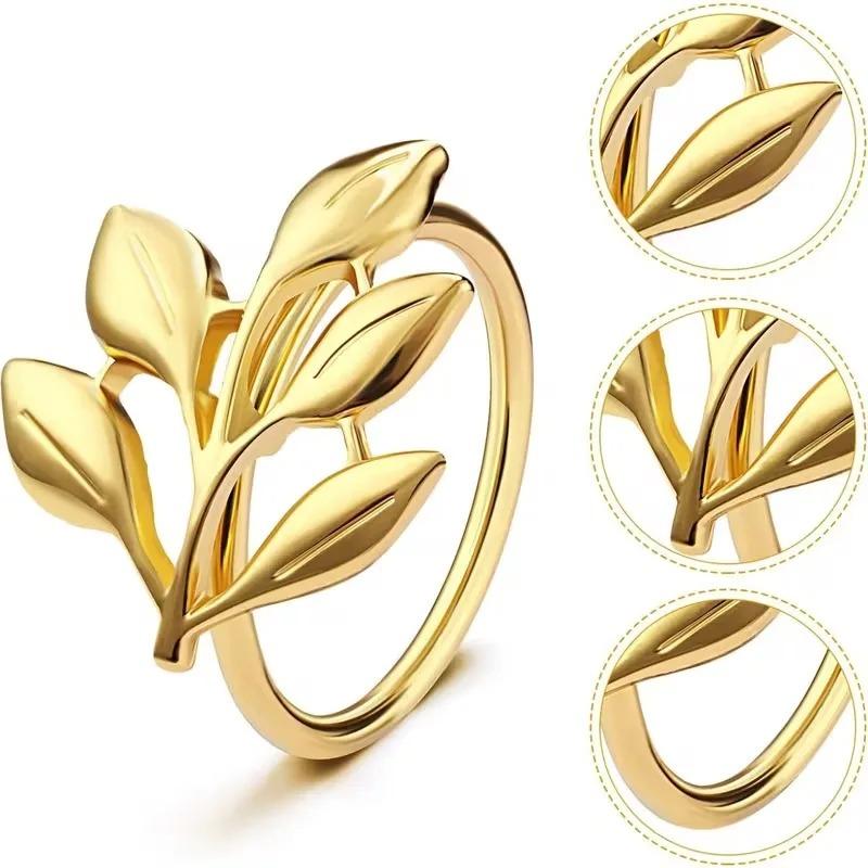 1-12PCS Gold Alloy Napkin Rings Reusable Smooth Edge Easy Clean Table Decoration for Wedding Party Holiday Dinner Banquet